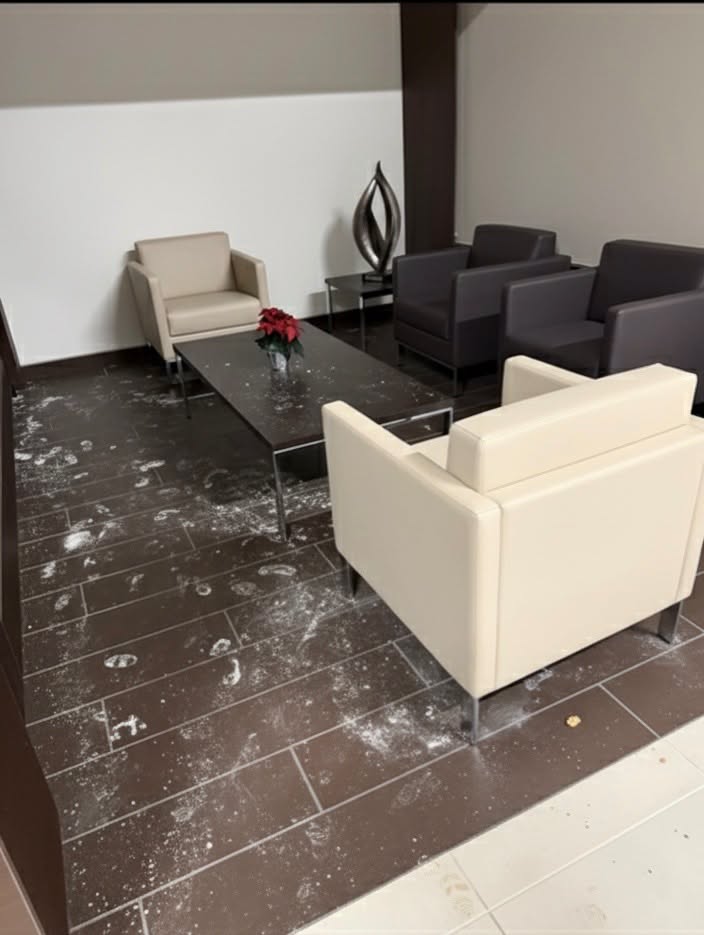 Lobby Before - Dirty floor